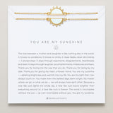Bryan Anthonys You Are My Sunshine Mother Daughter Gold Bracelet Set On Card