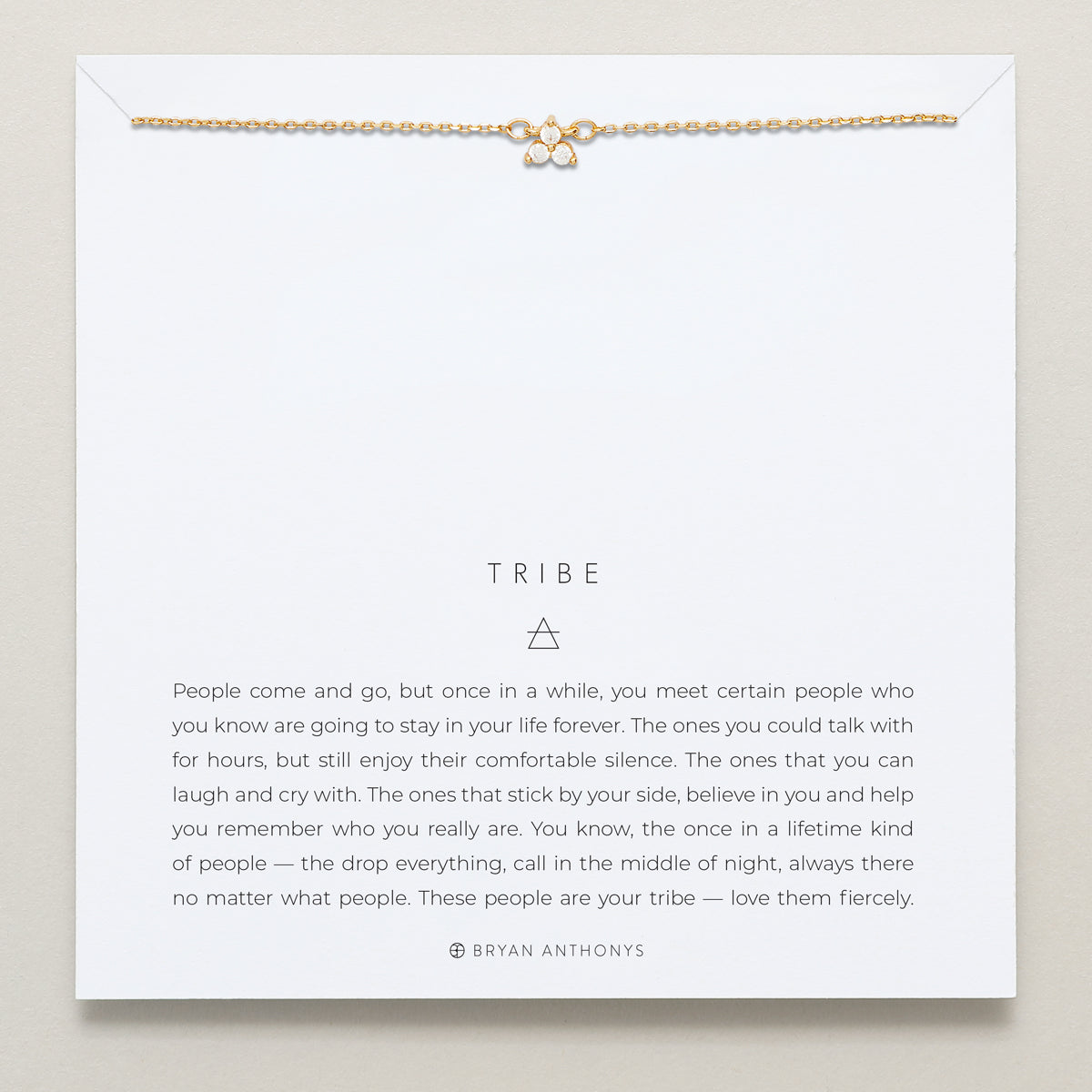 Bryan Anthonys Dainty Tribe Gold Bracelet On Card