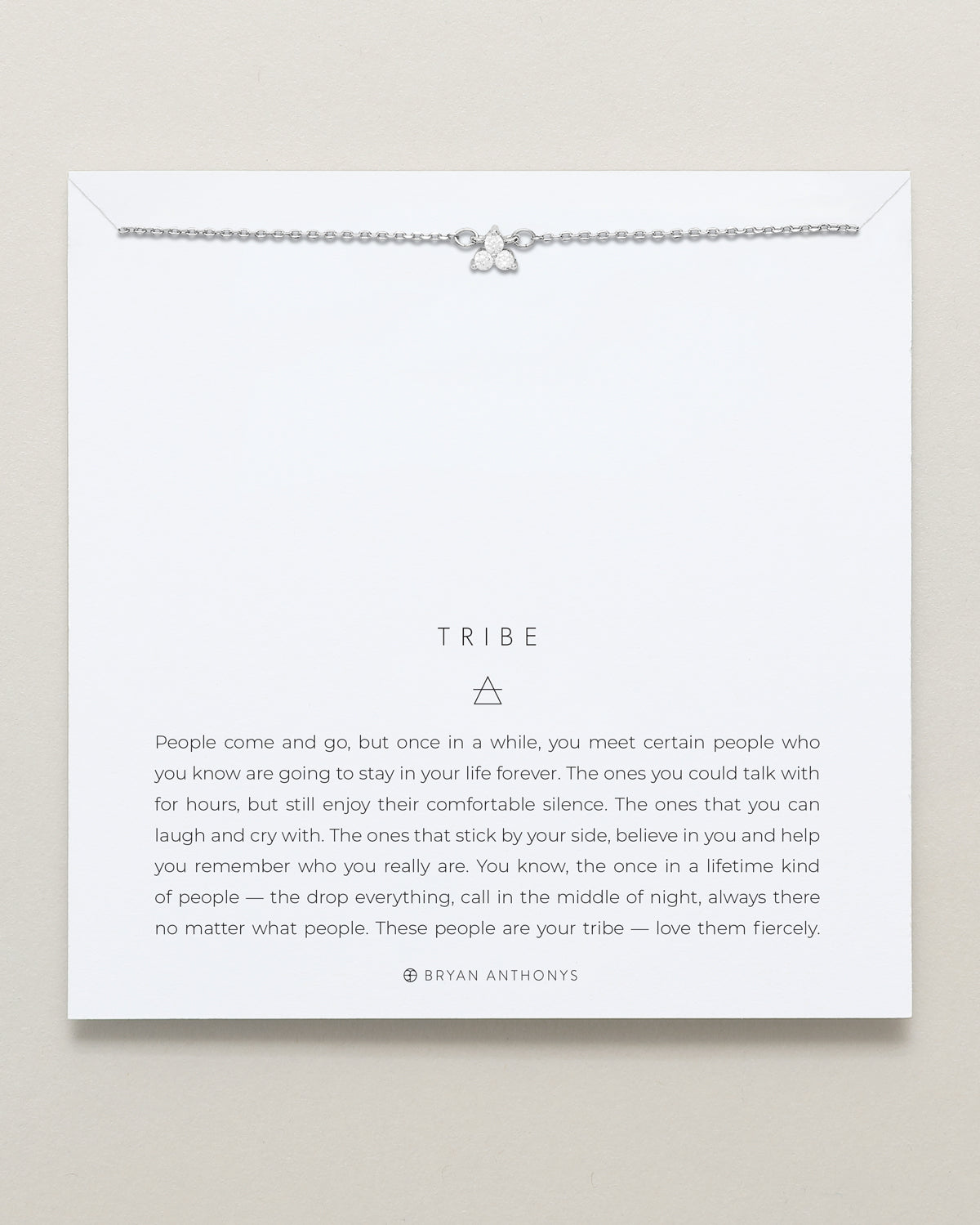 Bryan Anthonys Dainty Tribe Silver Bracelet On Card