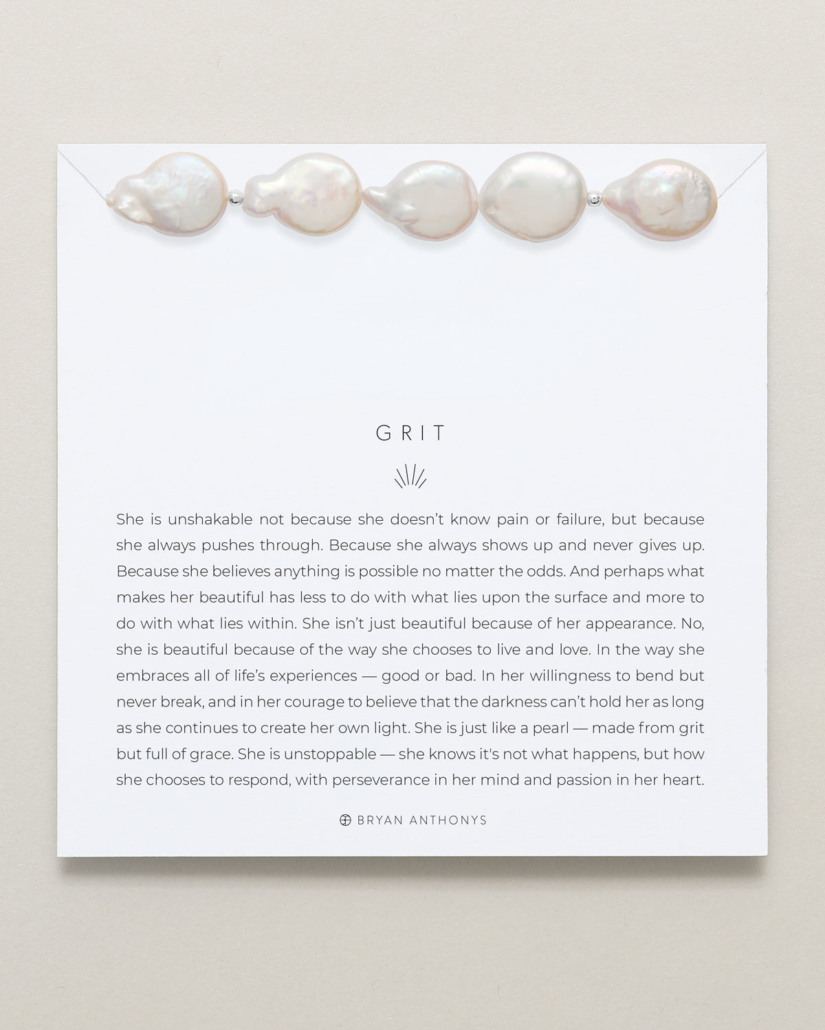 Bryan Anthonys Grit Pearl Statement Bracelet Silver On Card
