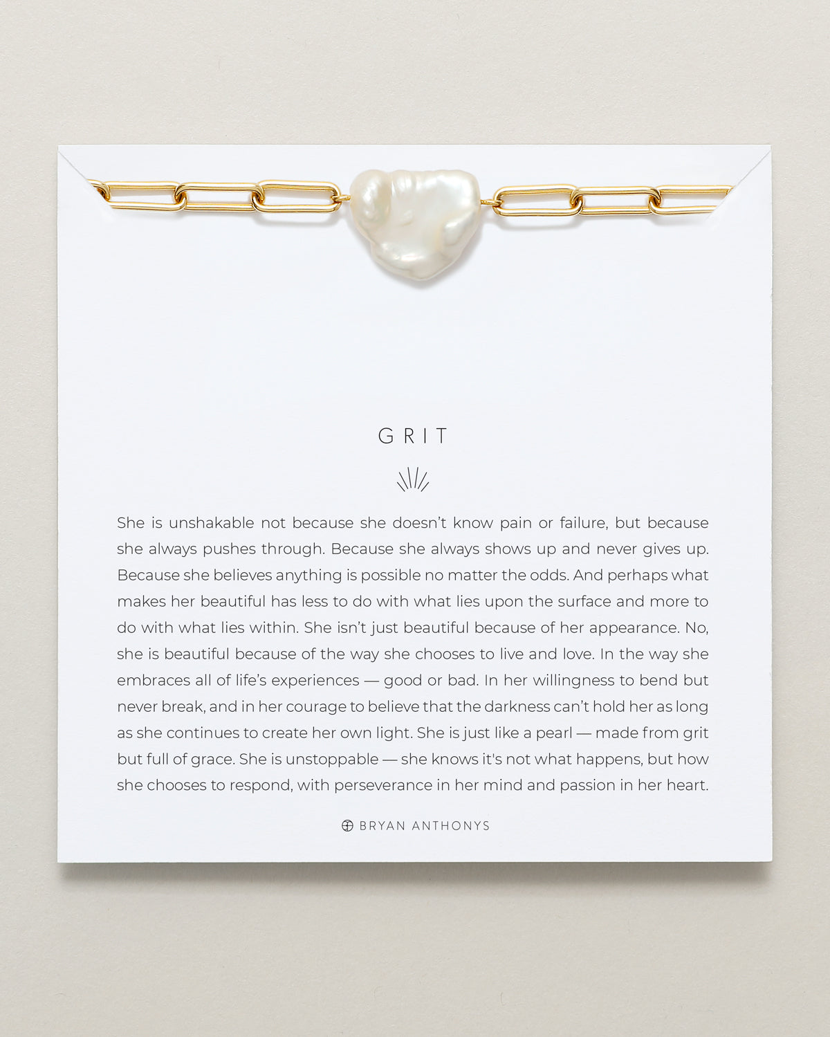 Bryan Anthonys Grit Gold Bracelet On Card