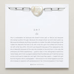 Grit Bracelet on card in silver finish