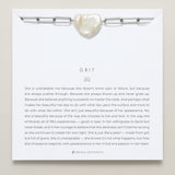Grit Bracelet on card in silver finish