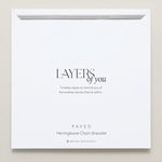 Bryan Anthonys Layers of You Silver Paved Herringbone Chain Bracelet On Card