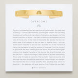 Bryan Anthonys Overcome Gold Engraved Cuff On Card