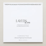 Bryan Anthonys Layers of You Connected Gold Delicate Silver Paperclip Chain Bracelet On Card