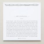 Bryan Anthonys I Am Enough Silver Paperclip Chain Bracelet On Card