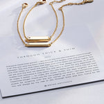 Bryan Anthonys Through Thick And Thin Gold Bracelet On Card