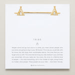 Bryan Anthonys Tribe Gold Friendship Cuff with crystals on card