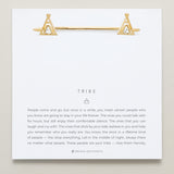 Bryan Anthonys Tribe Gold Friendship Cuff with crystals on card