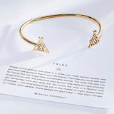 Tribe Friendship Cuff showcase in 14k gold
