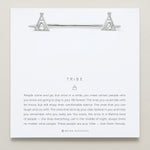 bryan anthonys tribe friendship cuff silverBryan Anthonys Tribe Silver Friendship Cuff with crystals on card