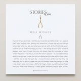 Bryan Anthonys Stories of You Gold Well Wishes Charm On Card