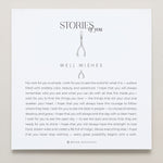 Bryan Anthonys Stories of You Silver Well Wishes Charm On Card