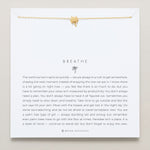 Bryan Anthonys Breathe Gold Necklace On Card