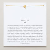 Bryan Anthonys Breathe Gold Necklace On Card