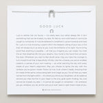 Bryan Anthonys Good Luck Silver Icon Necklace On Card