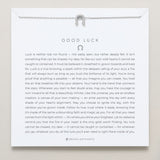 Bryan Anthonys Good Luck Silver Icon Necklace On Card