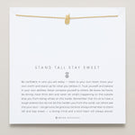 Bryan Anthonys Stand Tall Stay Sweet Gold Charm Necklace On Card