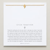 Bryan Anthonys Stick Together Gold Necklace On Card