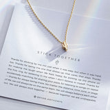 Bryan Anthonys Stick Together Gold Necklace Dynamic On Card