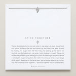 Bryan Anthonys Stick Together Silver Necklace On Card