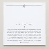 Bryan Anthonys Stick Together Silver Necklace On Card