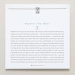 Bryan Anthonys Worth The Wait Silver Necklace On Card