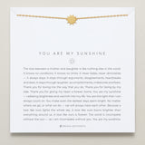 Bryan Anthonys You Are My Sunshine Gold Necklace On Card