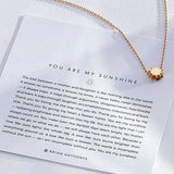 Bryan Anthonys You Are My Sunshine Gold Necklace Dynamic On Card 