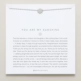 Bryan Anthonys You Are My Sunshine Silver Necklace On Card