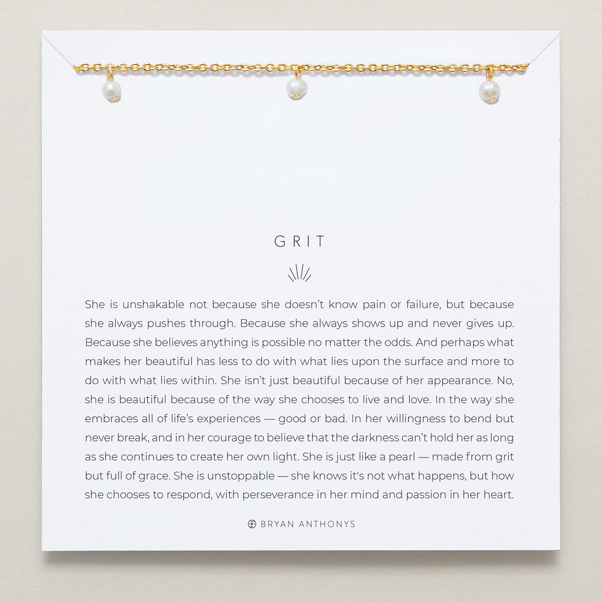 Bryan Anthonys Grit Gold Choker Necklace On Card