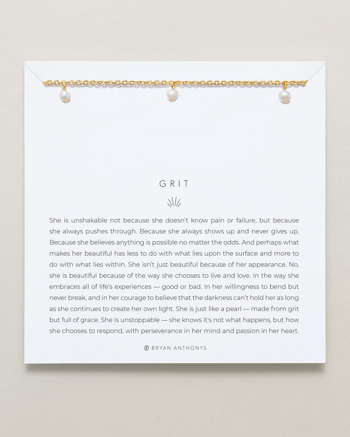 Bryan Anthonys Grit Gold Choker Necklace On Card
