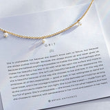Close-up of Grit Choker in 14k gold