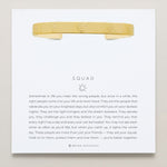 Bryan Anthonys Squad Gold Engraved Cuff On Card