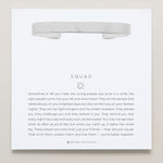 Bryan Anthonys Squad Silver Engraved Cuff On Card