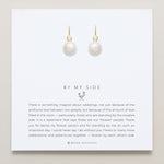 Bryan Anthonys By My Side Pearl Gold Drop Earrings On Card