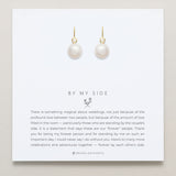 Bryan Anthonys By My Side Pearl Gold Drop Earrings On Card