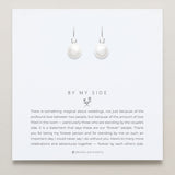 Bryan Anthonys By My Side Pearl Silver Drop Earrings On Card
