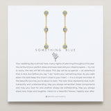 Bryan Anthonys Something Blue Linear Gold Earrings On Card