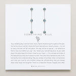 Bryan Anthonys Something Blue Linear Silver Earrings On Card