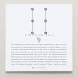 Bryan Anthonys Something Blue Linear Silver Earrings On Card