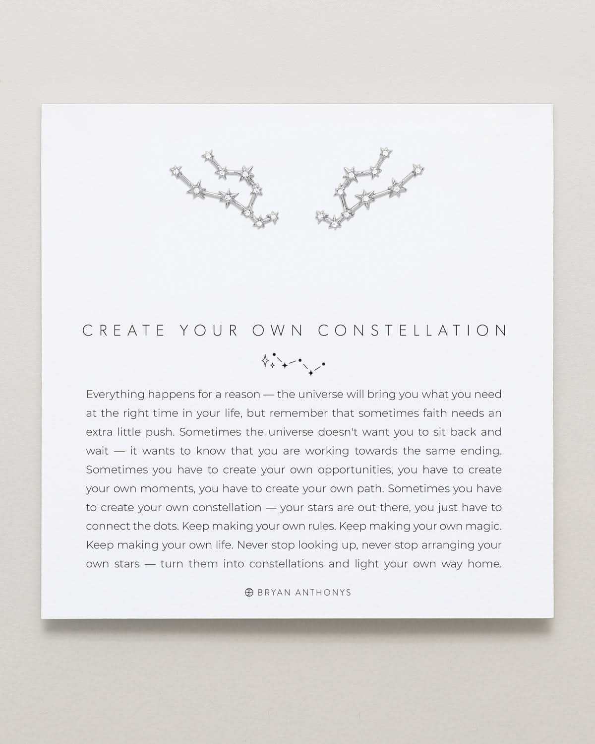 Create Your Own Constellation Earring Climbers carded