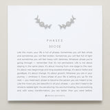 Phases Earring Climbers in silver finish