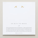 Bryan Anthonys Go With The Waves Gold Earrings On Card