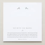 Bryan Anthonys Go With The Waves Silver Earrings On Card