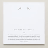 Bryan Anthonys Go With The Waves Silver Earrings On Card