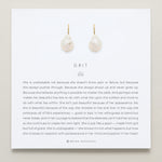 Bryan Anthonys Grit Gold Drop Earrings On Card