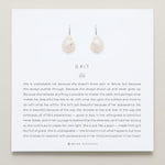 Bryan Anthonys Grit Silver Drop Earrings On Card