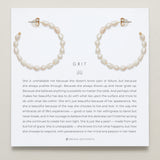  Bryan Anthonys Grit Seed Pearl Gold Maxi Hoop Earrings On Card